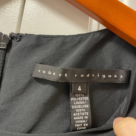 Vintage Robert Rodriguez Pleated Bubble Mini Dress – Size 4 - Picture 3 of 8